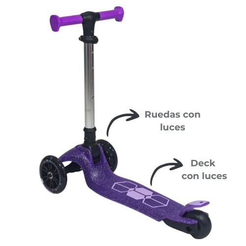 Monopatín plegable con luces LED Infanti Jelly Monopatín plegable con luces LED Infanti Jelly