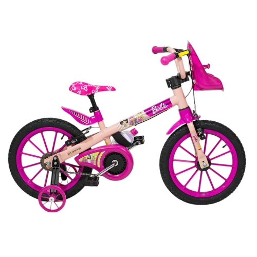 Bicicleta Nathor R16 Barbie con cantimplora y asiento porta muñeca Bicicleta Nathor R16 Barbie con cantimplora y asiento porta muñeca