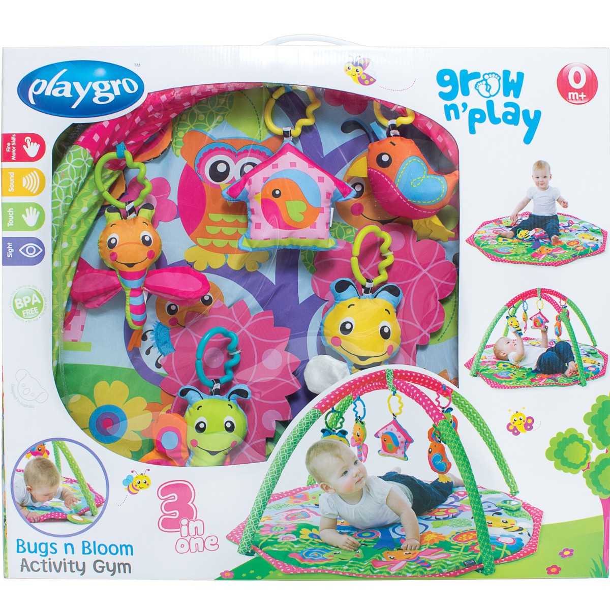 Gimnasio de Actividades Bugs and Bloom Playgro