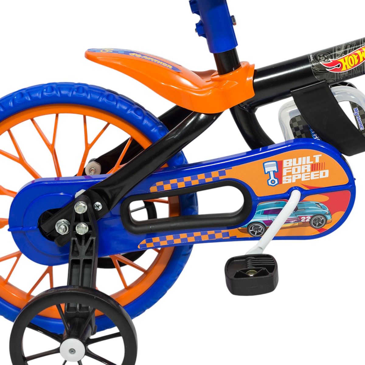 Bicicleta Nathor Hot Wheels R12 con cantimplora