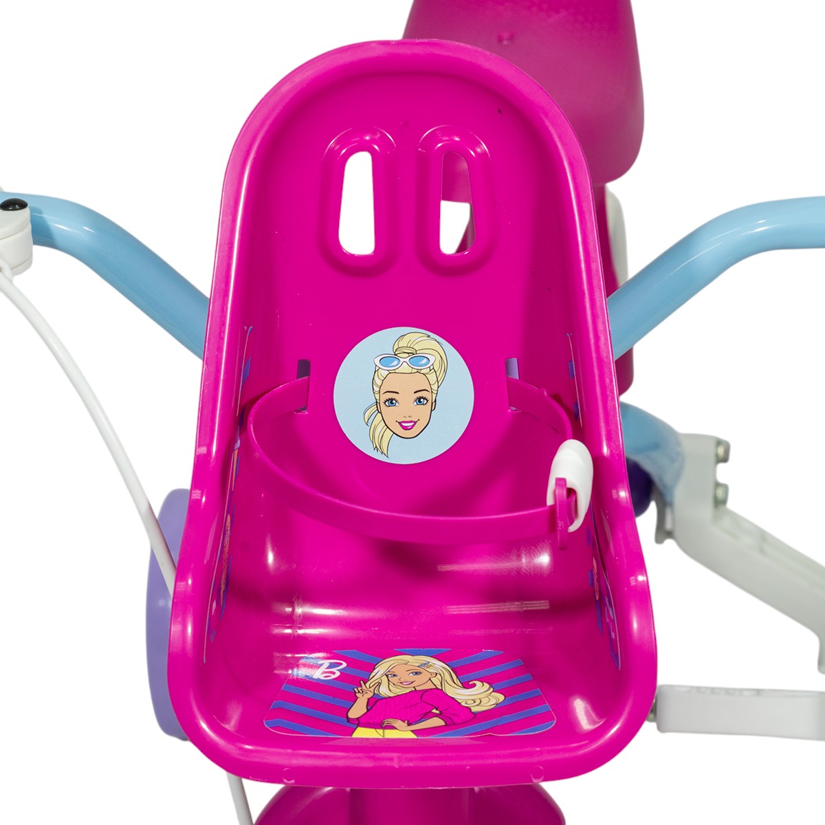 Bicicleta Nathor Barbie R12 con cantimplora y asiento porta muñeca