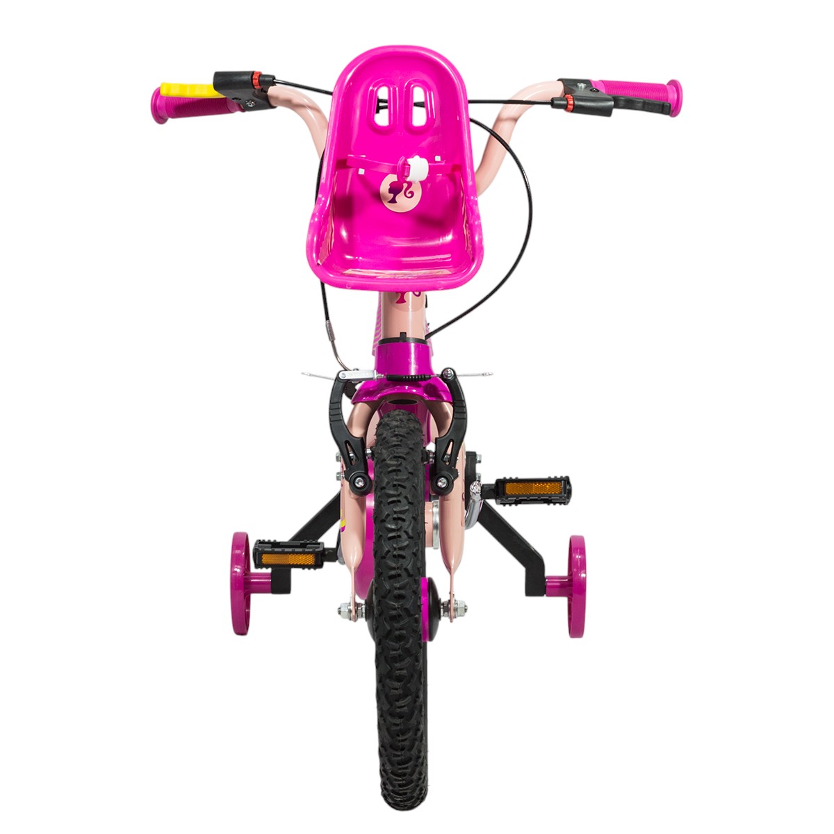 Bicicleta Nathor R16 Barbie con cantimplora y asiento porta muñeca