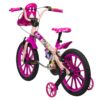 Bicicleta Nathor R16 Barbie con cantimplora y asiento porta muñeca