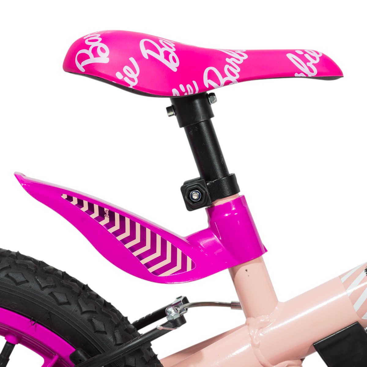 Bicicleta Nathor R16 Barbie con cantimplora y asiento porta muñeca