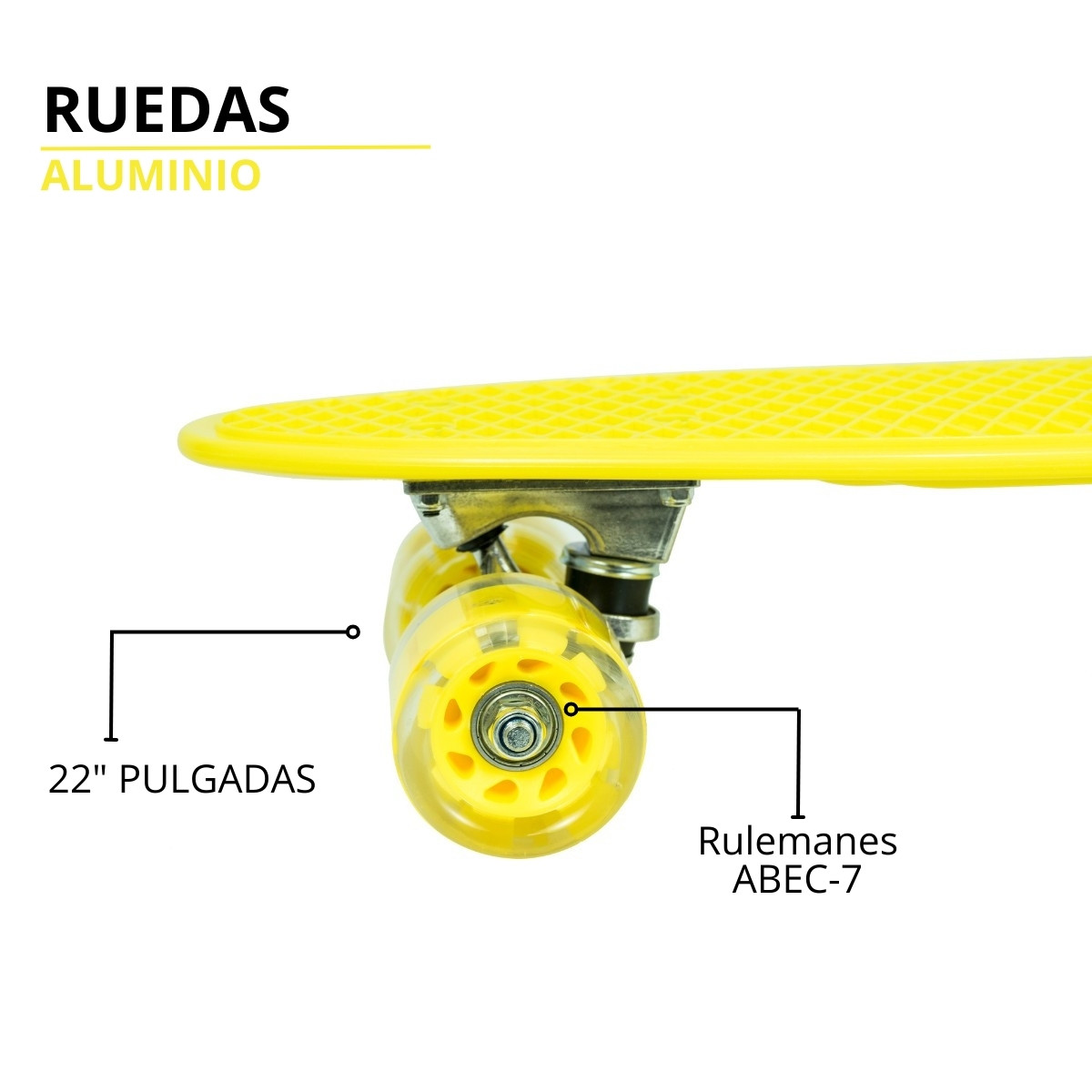 Patineta con Luces F-104 Bebitos