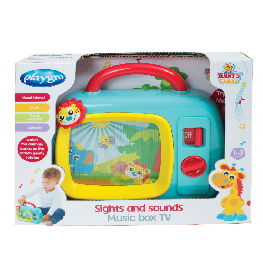 Juguete Didáctico Playgro Sights And Sounds Music Box Tv - Imagen 3