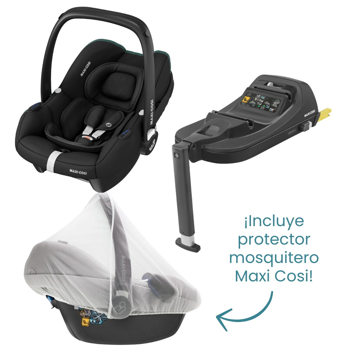 Sistema de viaje Cabriofix I-Size con Mosquitero Maxi Cosi
